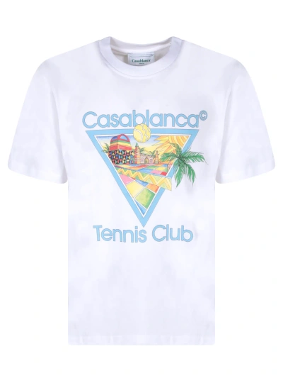 Casablanca Afro Cubism Tennis Club White T-shirt