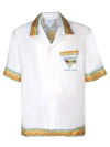 CASABLANCA AFRO CUBISM TENNIS CLUB WHITE/MULTICOLOR SHIRT