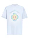 Casablanca Men Light Blue Airbrush Smiley T-shirt In Blue