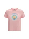 Casablanca Airbrush Smiley Fitted Short-sleeve T-shirt In Pink