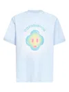 Casablanca Men Light Blue Airbrush Smiley T-shirt In Blue