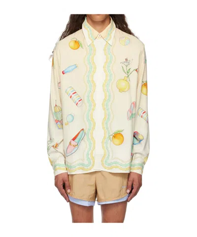 CASABLANCA CASABLANCA ALL-OVER PRINTED BUTTONED SHIRT