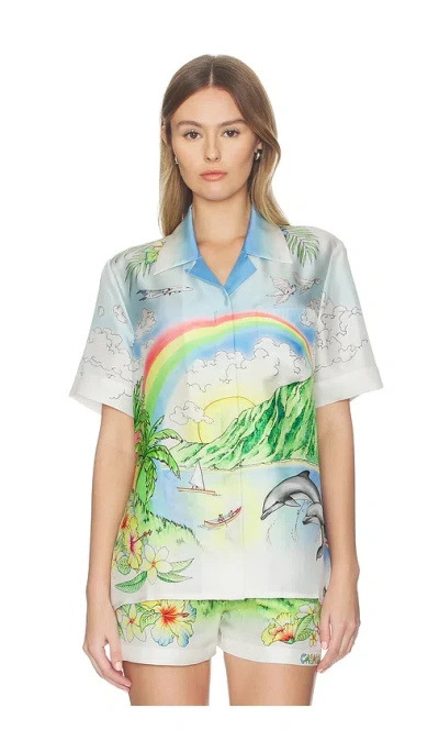 Casablanca Aloha Shirt In Multi