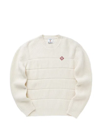 Casablanca Alpaca Mix Knitwear For Men In Neutral