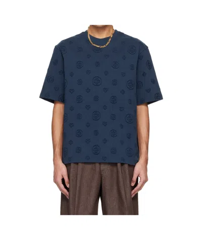 CASABLANCA CASABLANCA MONOGRAM APPLIQUÉ T-SHIRT