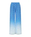 Casablanca Gradient Pattern Trousers In Blue