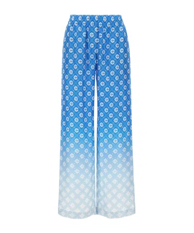 CASABLANCA CASABLANCA GRADIENT MONOGRAM WIDE-LEG PANTS