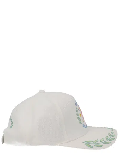Casablanca A-sp26-hat-008_01white Cotton Baseball Cap