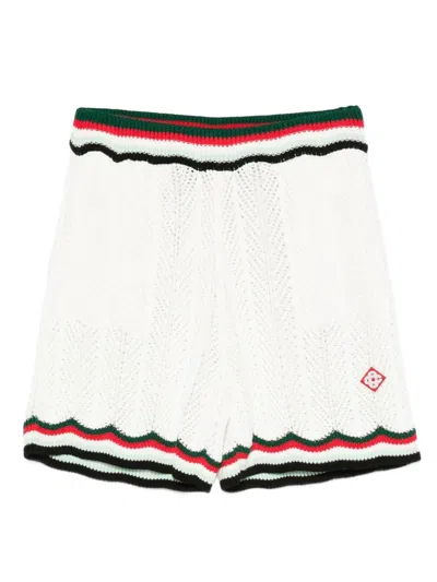 CASABLANCA CASABLANCA ATHLETIC SHORTS WITH STRIPED DETAIL
