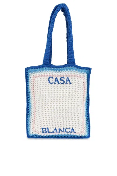 Casablanca Atlantis Knitted Tote Bag In Multi