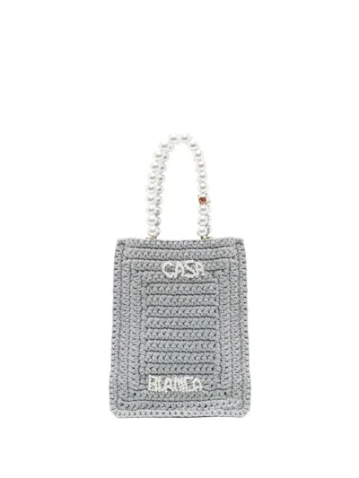 CASABLANCA CASABLANCA BAG WITH CHAIN AND BEADS