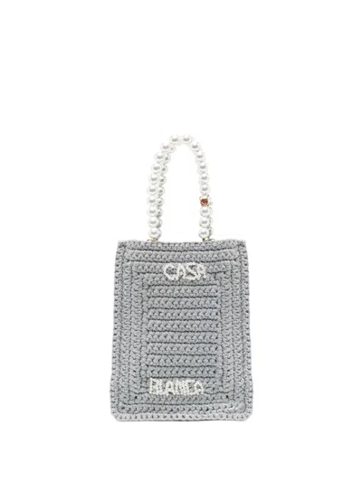 CASABLANCA BAG WITH CHAIN AND BEADS