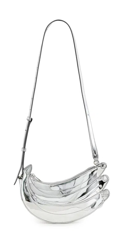 Casablanca Banana Shoulder Bag Silver