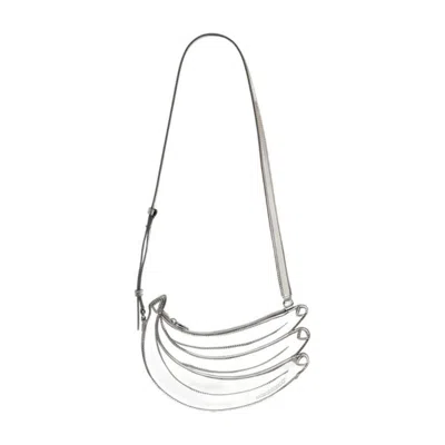 Casablanca Banana Shoulder Bag  Silver