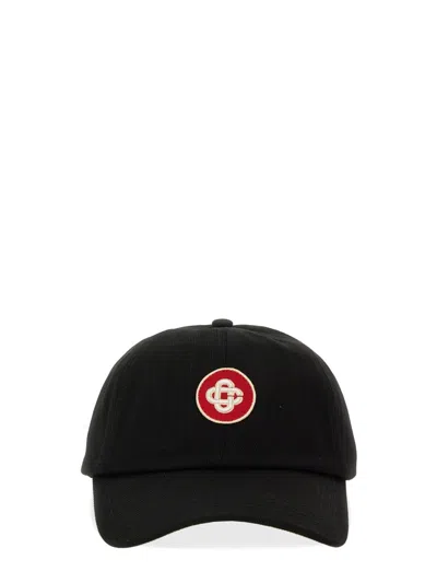 CASABLANCA CASABLANCA BASEBALL HAT WITH LOGO PATCH