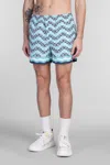 Casablanca Patterned Swimming Trunks In Blue