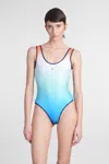 Casablanca Womens Printed One Piece Swimsuit In Multicolor