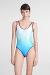 Casablanca Womens Printed One Piece Swimsuit In Multicolor