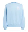 Casablanca The Beauty Of The World Cotton Sweatshirt In Blue