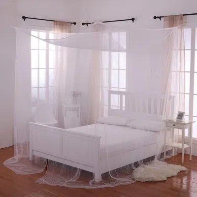 Casablanca Bed Canopy In White