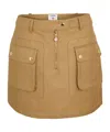 Casablanca Belt-loop Skirt In Brown