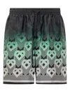 Casablanca Silk Bermuda Shorts Featuring Elastic Waistband In Black