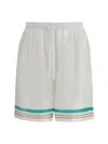 Casablanca Shorts In Seta Bianca In White