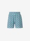 Casablanca Monogram Towelling Shorts In Blue