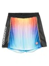 Casablanca Drawstring Elastic Waistband Football Shorts In Black
