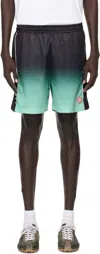 Casablanca Elastic Waistband Gradient Design Shorts In Multi