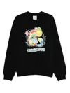 Casablanca Graphic Print Crew Neck Sweater In Black