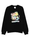 Casablanca Graphic Print Crew Neck Sweater In White