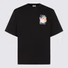 Casablanca Crew Neck Graphic Print Short Sleeves In Black