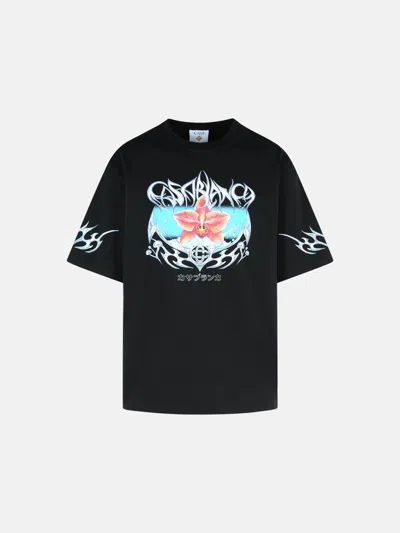 Casablanca Black Cotton T-shirt