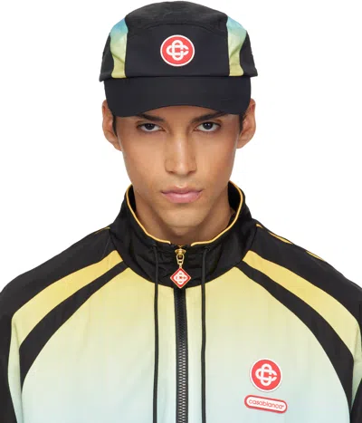 Casablanca Black Frog Gradient Nylon Cap
