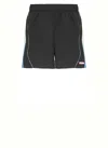 Casablanca Football Windbreaker Shorts In Black