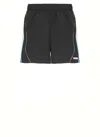 Casablanca Football Windbreaker Shorts In Black