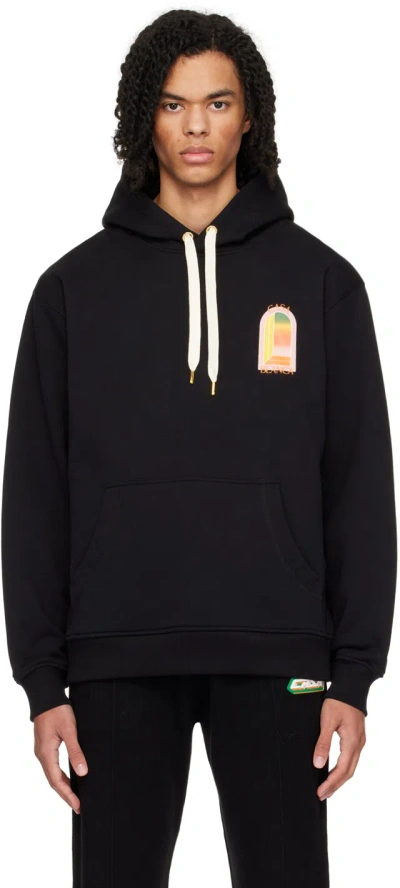 Casablanca Black Gradient L'arche Hoodie In Gradient Arch Logo