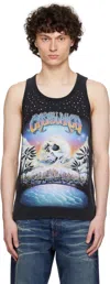 Casablanca Tank Top In Black Cotton In La Premonition Black