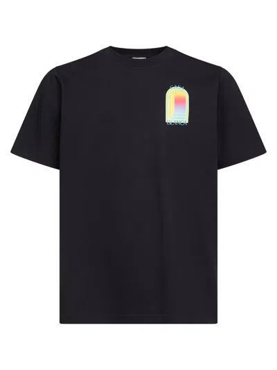 Casablanca Black L'arche Organic Cotton T-shirt<br/>