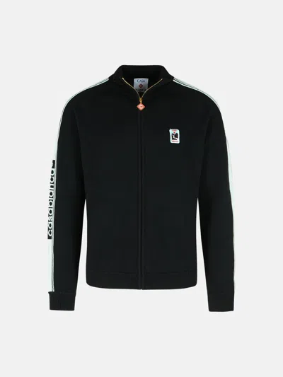 Casablanca Black Merino Wool Sweatshirt
