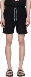 Casablanca Black Monogram Jacquard Towelling Shorts In Black