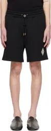 Casablanca Pearl Diamond Cc Patch Sweatshorts In Pearl Diamond Patch