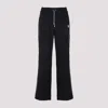 Casablanca Black Pants With All-over Embossed Monogram And Drawstring Waist In Black