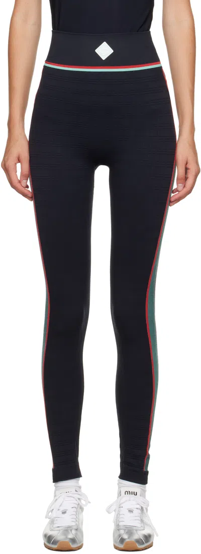 Casablanca Black Seamless Sport Leggings