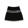 Casablanca Women Pleated Viscose Miniskirt In Black