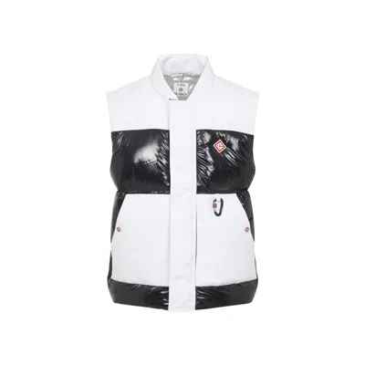 CASABLANCA BLACK SLEEVELESS LOGO VEST