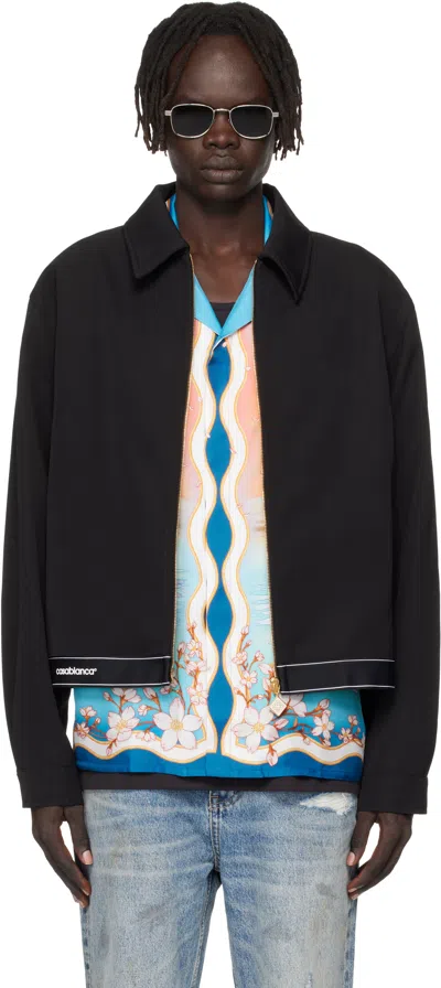CASABLANCA BLACK SPORTS TAILORING JACKET