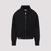 Casablanca Cropped Wool Jacket With Classic Collar In Black