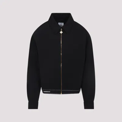 CASABLANCA BLACK SPORTS TAILORING WOOL JACKET